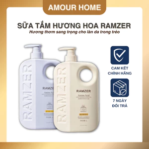 Sữa Tắm Nước Hoa RAMZER 1000ml – Trắng Da, Hương Thơm Quyến Rũ, Lưu Hương Lâu