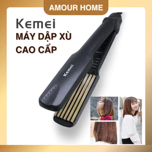 Máy Dập Xù Bấm Mè Tạo Phồng Chân Tóc Bản To Cao Cấp Kemei KM-332 – Làm Phồng Tóc Nhanh, Giữ Nếp Lâu