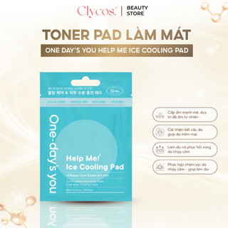 One-day's you - Toner Pad Cấp Ẩm - Help Me Ice Cooling 10 Miếng | Clycos Phân Phối