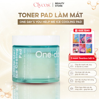 One-day's you - Toner Pad Cấp Ẩm - Help Me Ice Cooling 80 Miếng | Clycos Phân Phối
