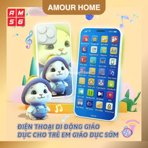 Điện Thoại Đồ Chơi Giáo Dục Sớm Trẻ Em – Hát Thiếu Nhi, Nhạc Ru Ngủ, 1- 6 tuổi Mibaby