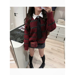 [Có Sẵn]•𝙆𝙞𝙣𝙜𝙨𝙝𝙤𝙥𝙗𝙚𝙖𝙪𝙩𝙮•Set Len Cavat Kẻ Đỏ Mix Váy Nhũ QC