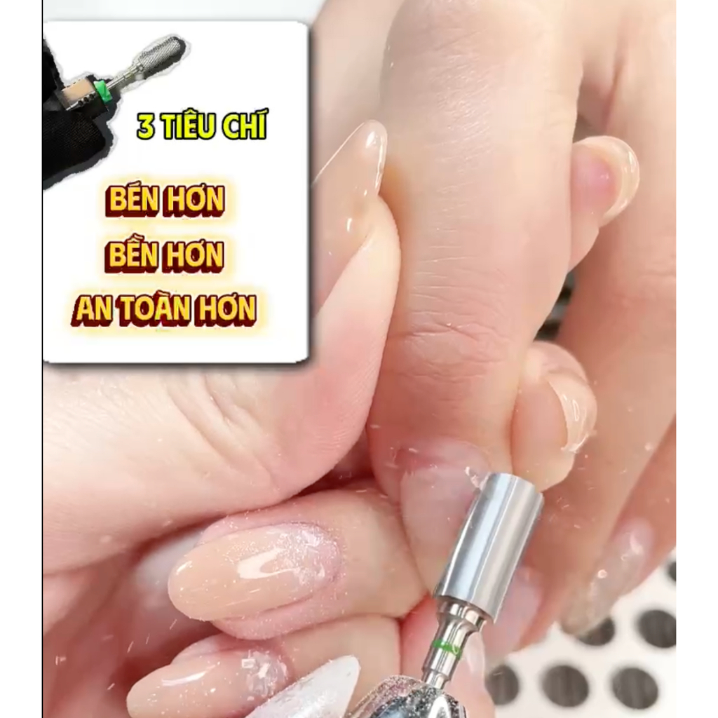Đầu Mài Kim Cương H1plus-C Angelica - Phá Bột Tháo Gel Chất Liệu VONFRAM Cao Cấp