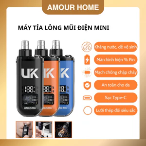 Máy Cắt Tỉa Lông Mày Lông Mũi Điện Mini UNKA TENZATEK – Pin Sạc, Vệ Sinh Dễ Dàng, An Toàn, Tiện Lợi