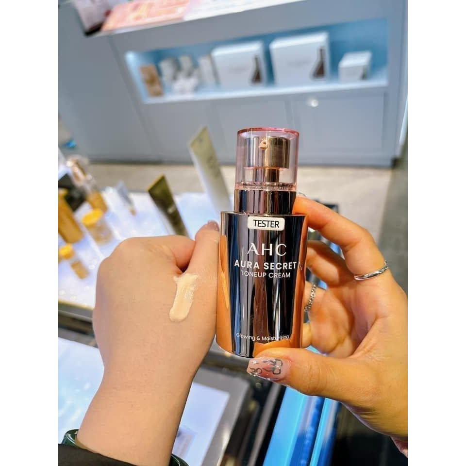 Kem Dưỡng Da Trắng Hồng AHC Aura Secret Tone Up Cream GC Hàn Quốc, Hộp 50mL Giúp Dưỡng Ẩm Nâng Tone