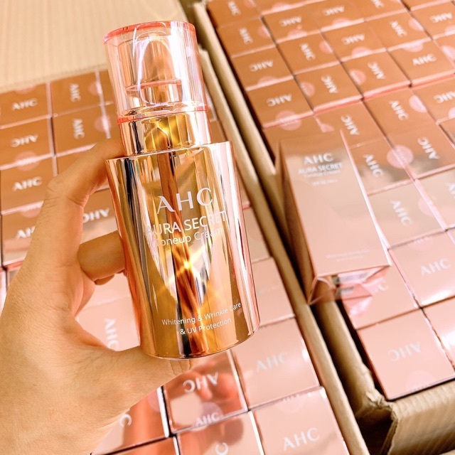 Kem Dưỡng Da Trắng Hồng AHC Aura Secret Tone Up Cream GC Hàn Quốc, Hộp 50mL Giúp Dưỡng Ẩm Nâng Tone