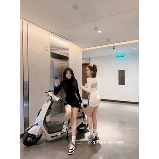 VÁY BODY SỌC KHOÉT LƯNG HOT HIT