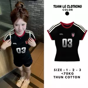 Áo Thun Baby Tee Nữ Basic Ôm Body Phối Viền Kẻ Sọc Tay Ngắn In Hình Chất Liệu Cotton Màu Đen