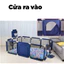 Quây chữ nhật có giỏ bóng rổ và cầu môn ném bóng khung inox dành cho trẻ em- hàng cao cấp .