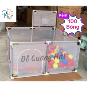 Quây bóng vuông có giỏ bóng rổ DxRxC:125x125x 65cm- Hàng cao cấp.