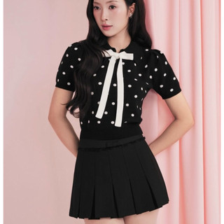 ÁO NƠ CHẤM BI YURI DOTS TI NGOAN
