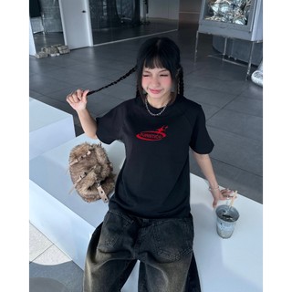 Áo Thun Nữ Baby Tee Kiểu Raglan / WOMEN-FURISTIC® BLING LOGO