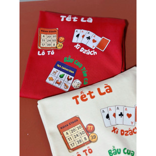 [GAME COLLECTION 2026] Áo thun Unisex in hình trò chơi Tết chất Cotton cao cấp sợi đôi định lượng 250gsm