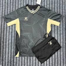 Bộ quần áo bóng đá Kelme đen in tên số theo yêu cầu-Áo bóng đá,đồ đá banh chất liệu thun, mè