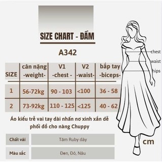 Áo Thun Big Size Nữ Trễ Vai Tay Dài – Dáng Ôm Nhẹ, Tôn Dáng 56–92kg A342