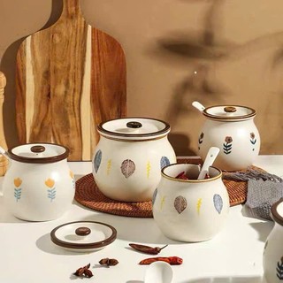 Hũ gốm sứ đựng mỡ, dầu ăn, gia vị đa năng nhà bếp