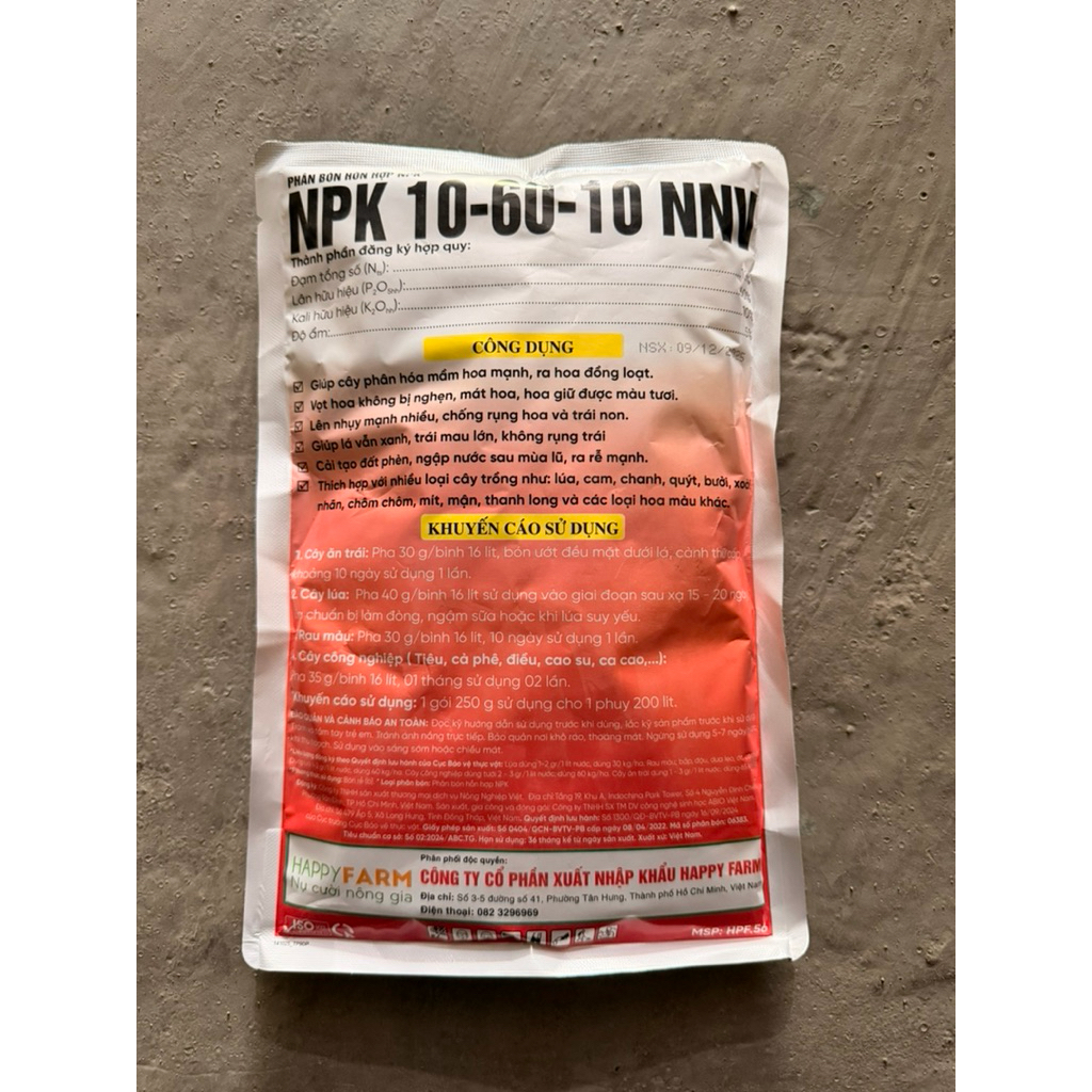 ( An Phát Nông) APN 10-60-10 Chính hãng 1kg