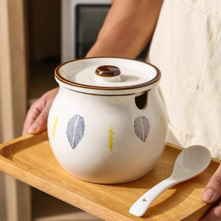 Hũ sứ đựng gia vị, mỡ lợn, các loại hạt khô 300ml - 2100ml men mịn họa tiết đẹp phù hợp nhà bếp