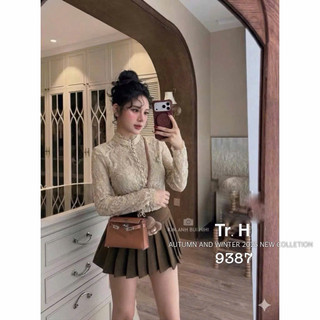 Áo Sơmi Ren Cổ Bèo KAB