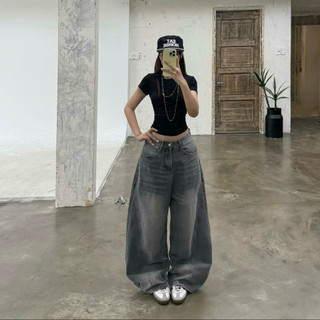 D'Kendal ( Deal Mở Bán ) Quần Jeans Form Ống Cong Siêu Rộng Cao Cấp ĐL 390GSM Vải Jean Cotton Mềm Mát Unisex Nam Nữ