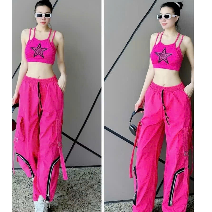 Quần kaki khóa túi hộp HQ01 phong cách thể thao tập nhảy, zumba, dân vũ , shuffler dance, đi chơi , du lịch đội nhóm