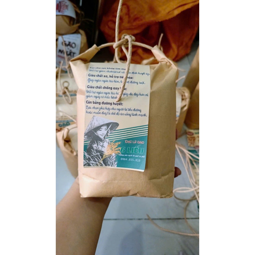 3kg gạo Jasmine xát dối - gạo tươi xát mới, giàu vitamin & các nguyên tố vi lượng - tốt cho người tiểu đường.