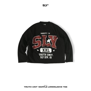 Áo thun tay dài SLY Longsleeve Waffle Truth Unit Black
