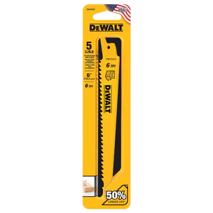 Lưỡi cưa kiếm cắt gỗ có đinh 6in-152.4mm 6TPI DEWALT DW4802