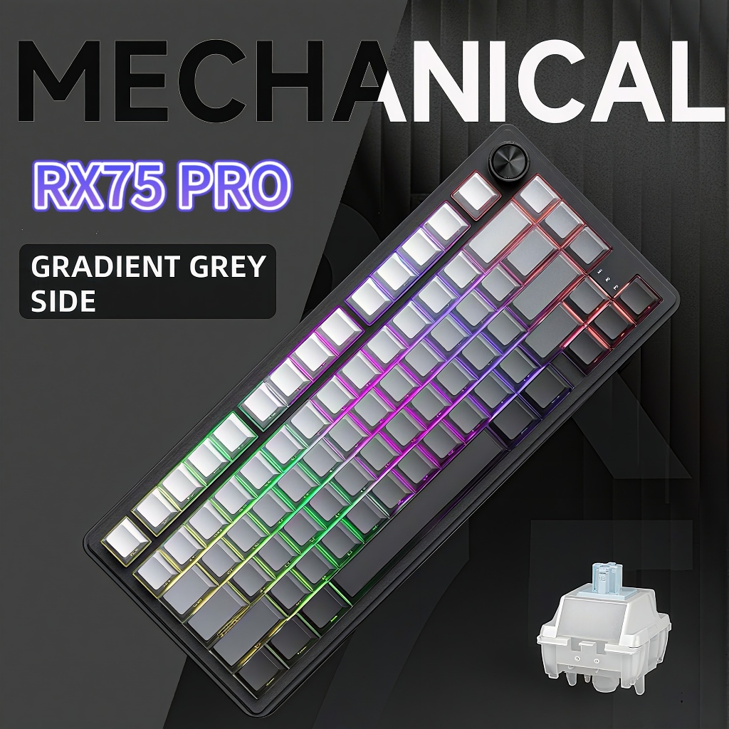 Bàn Phím Cơ Không Dây Gaming ZIFRIEND RX75 PRO - Led RGB - hotswap - 3 ...
