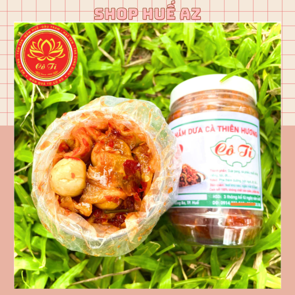 Mắm dưa cà đu đủ Cô Ti siêu ngon 400g - Đặc sản Huế