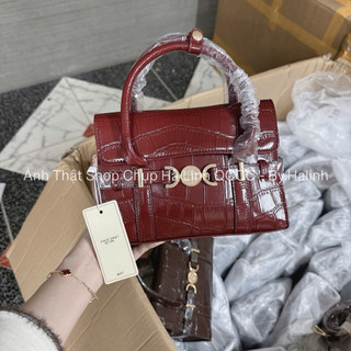 Túi Quai Xách Chio Khuy Tròn Da Bóng Kèm Dây Đeo Chéo Size 22cm