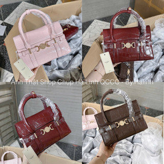 Túi Quai Xách Chio Khuy Tròn Da Bóng Kèm Dây Đeo Chéo Size 22cm