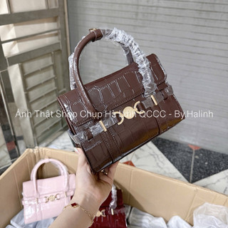 Túi Quai Xách Chio Khuy Tròn Da Bóng Kèm Dây Đeo Chéo Size 22cm