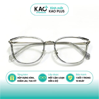 Kính mắt nữ dáng cánh tiên thời trang nhựa cao cấp KAO PLUS phù hợp nhiều khuôn mặt  C749
