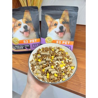 Hạt S2 PET T1 1KG Thức Ăn Cho Chó 50% Thịt Tươi, Hỗ Trợ Tăng Cân