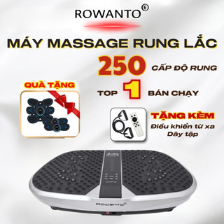 Máy Rung Massage Giảm Cân, máy rung đốt mỡ Bản Mới Nhất, Máy rung đốt mỡ chính hãng Rowanto R25 luxury đốt mỡ , BH 12th
