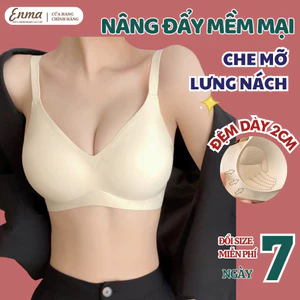 Áo Ngực Đệm Vừa Chất Đúc Su Lạnh Không Gọng Thiết Kế Hình Giọt Nước Ôm Ngực Tôn Ngực Thoải Mái BRA07