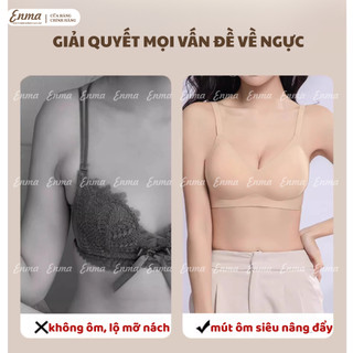 Áo Ngực Đệm Vừa Chất Đúc Su Lạnh Không Gọng Thiết Kế Hình Giọt Nước Ôm Ngực Tôn Ngực Thoải Mái BRA07