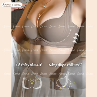 Áo Ngực Su Đúc ENMA Không Gọng Ôm Quả Tạo Khe Chống Chảy Xệ Bản Lưng To Thông Hơi Thoáng Mát BRA03