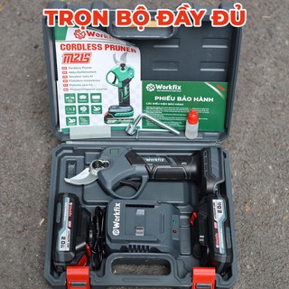 Kéo cắt cành WORKFIX WF-CP30BL, Động cơ Không chổi than - Kéo cắt cành WORKFIX
