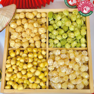 COMBO TỨ VỊ HẠT SEN nhà Senfarm - Mứt Tết - Bánh Tết - Quà Tết