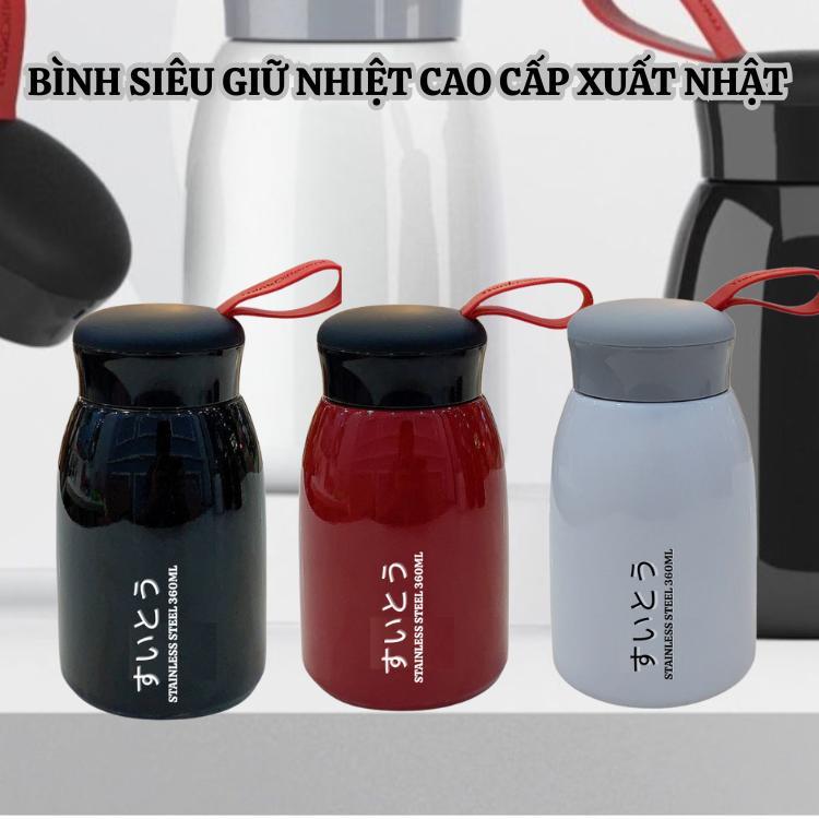 Bình siêu  giũ nhiệt inox 304 dung tích 360ml hàng nội địa Trung xuất Nhật-Phiên bản mới nhất