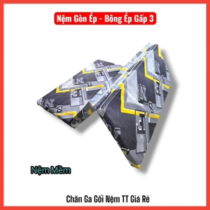 Nệm Gòn Ép - Nệm Bông Ép Gấp 3 - Tiện Lợi, Giá Rẻ, Đa Kích Thước