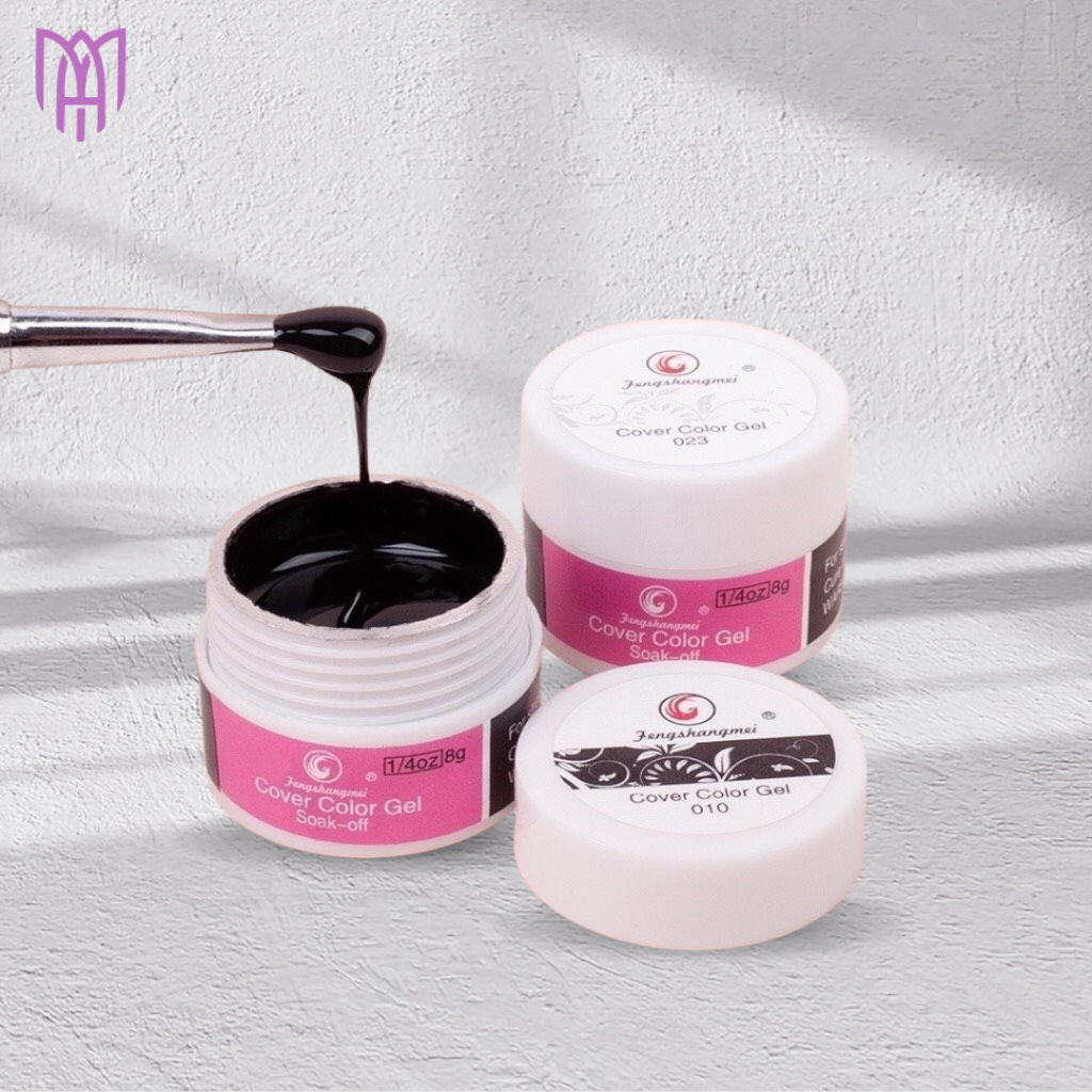 [Mua5Tặng 1] Gel Vẽ Móng Trắng Đen Fengshangmei Cao Cấp - Trang Trí, Vẽ Sọc Caro - Chất Mịn, Đặc 8g