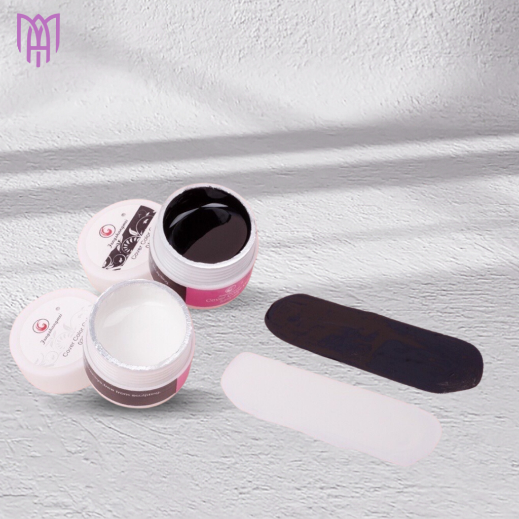 [Mua5Tặng 1] Gel Vẽ Móng Trắng Đen Fengshangmei Cao Cấp - Trang Trí, Vẽ Sọc Caro - Chất Mịn, Đặc 8g