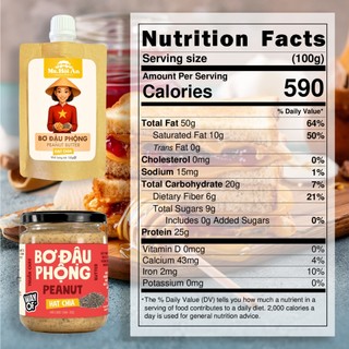 Bơ Đậu Phộng Hạt Chia Ms. Hoi An - Không Đường Không Dầu - Giàu Omega-3 Thuần Chay Eat Clean
