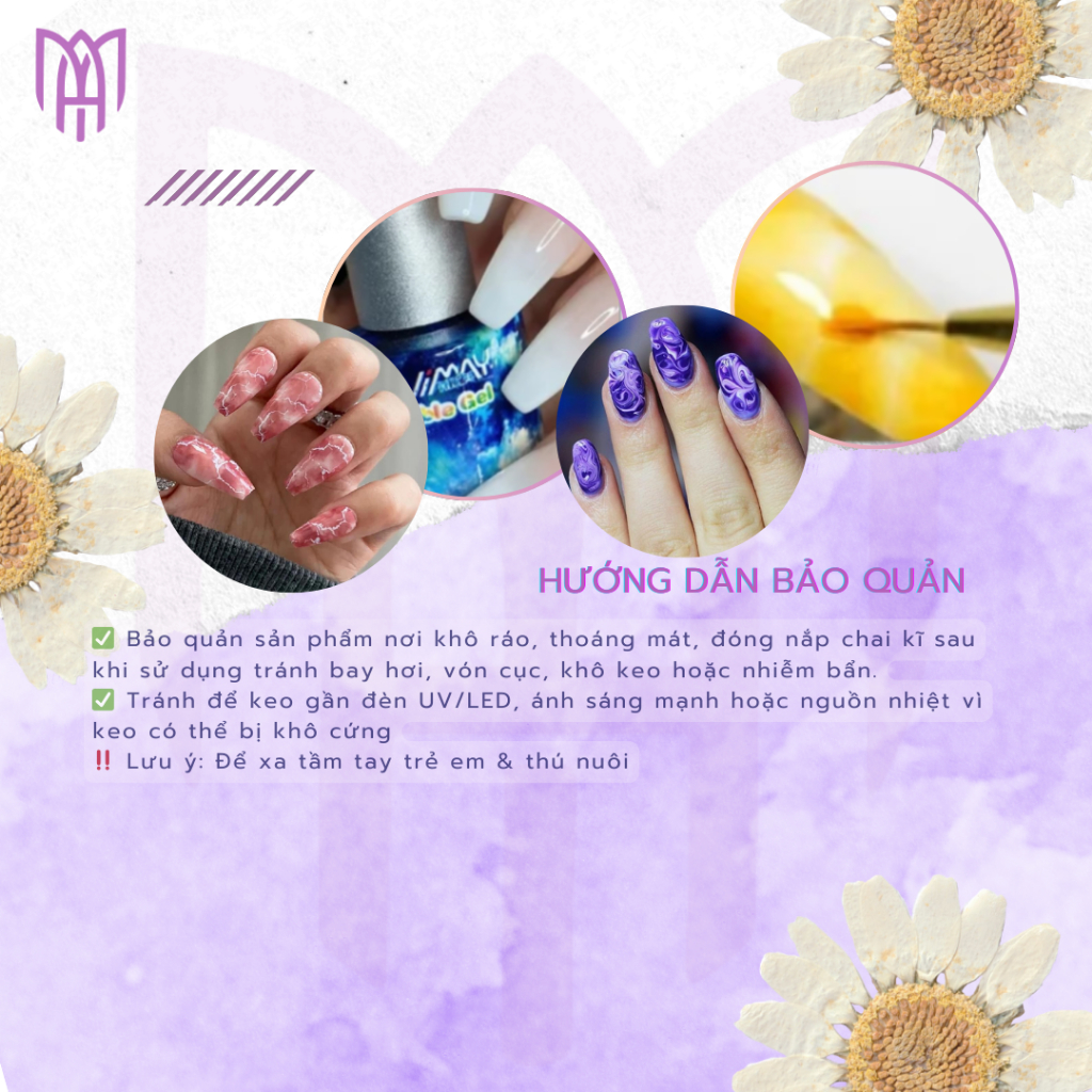 [Mua5Tặng1] Loang Vinimay Bubble Gel Chính Hãng - Vẽ Loang Nước, Vân Đá, Trang Trí Móng 15ml