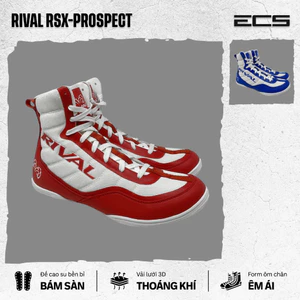 Giày Boxing Rival RSX-Prospect Boxing Boots – Giày Boxing Rival Mid-Top Bám Sàn, Thoáng Khí, Hỗ Trợ Cổ Chân