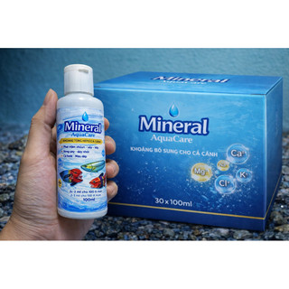 Khoáng Tổng Hợp Cho Cá Cảnh Mineral AquaCare 100ml – Bổ Sung Ca Mg K Na – Giúp Cá Khỏe, Bóng Vảy, Lên Màu Đẹp
