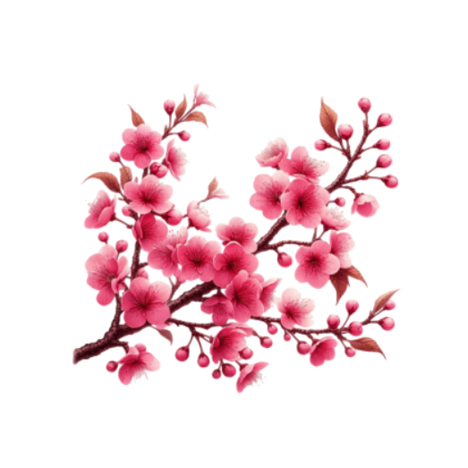 Hình in pet ủi nhiệt quần áo mẫu HOA ĐÀO MÙA XUÂN ủi tại nhà bằng bàn ủi khô,nhiều mẫu nhiều size